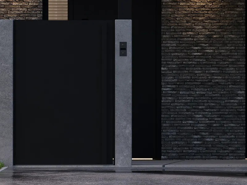 Gate and video intercom — Viladomy Barrandov