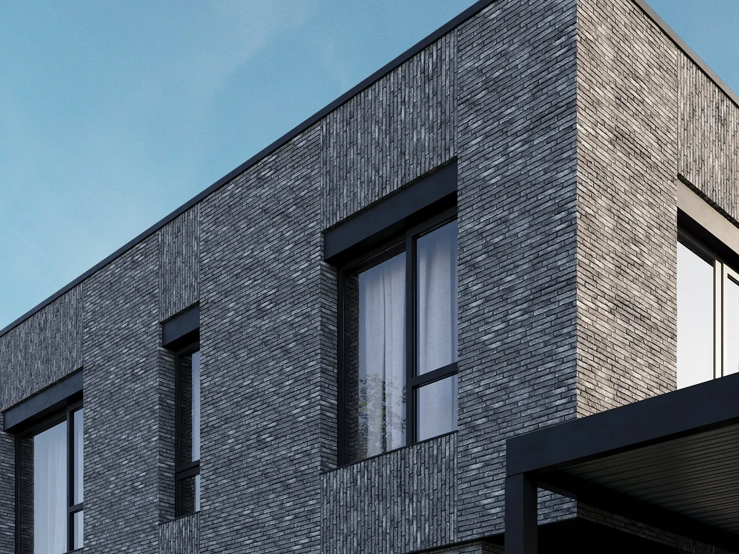 Brick façade — Viladomy Barrandov