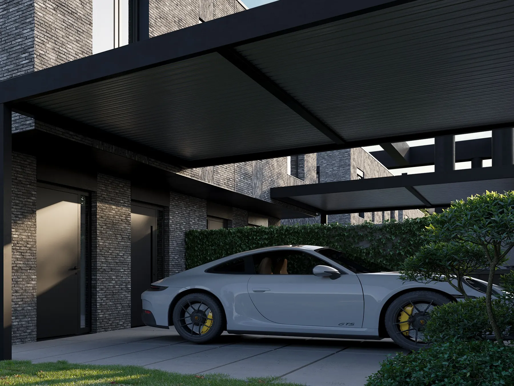 Carport and gate — Viladomy Barrandov