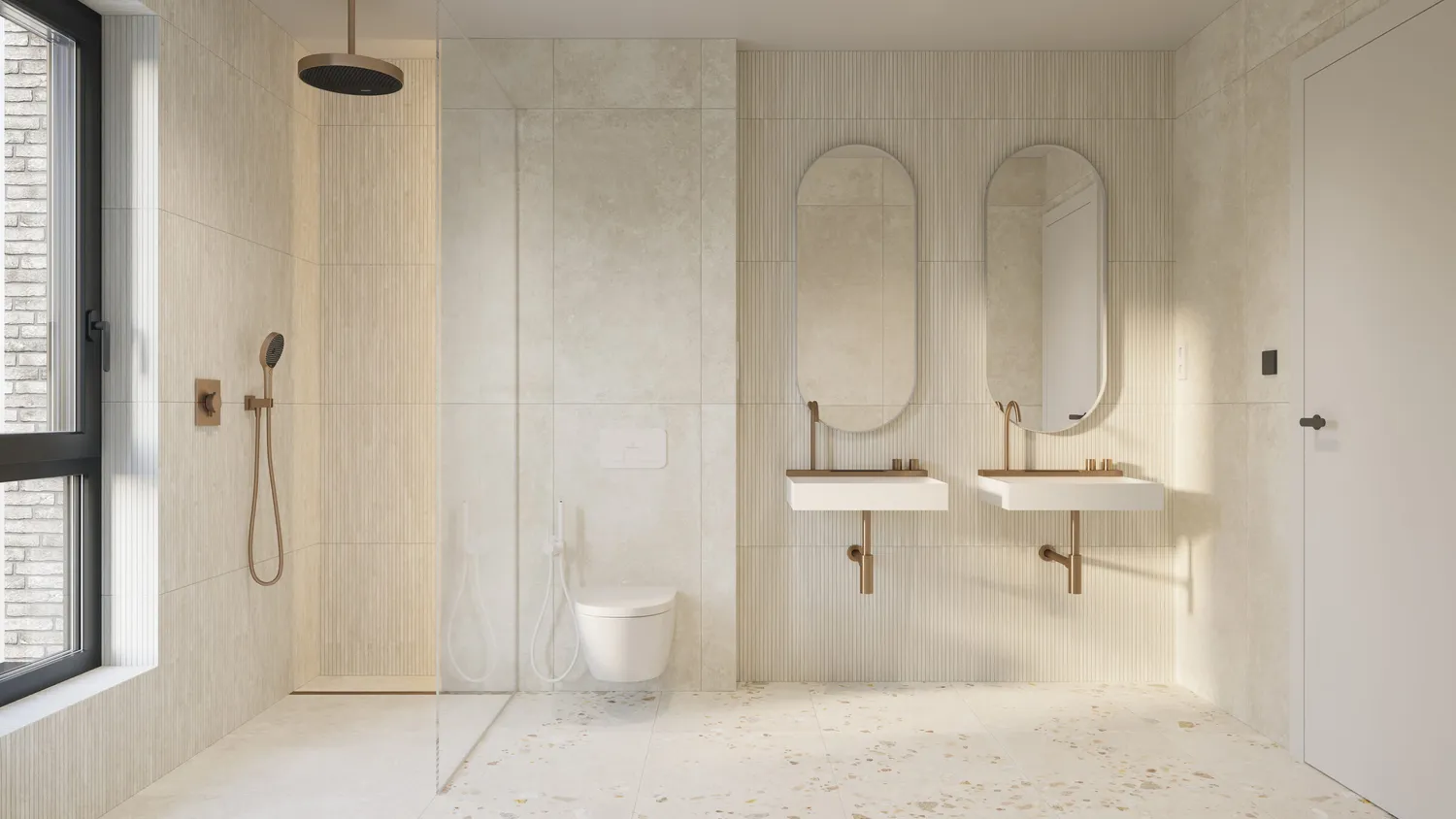 Koupelna rodičovského apartmánu — Caribbean Spa · Viladomy Barrandov